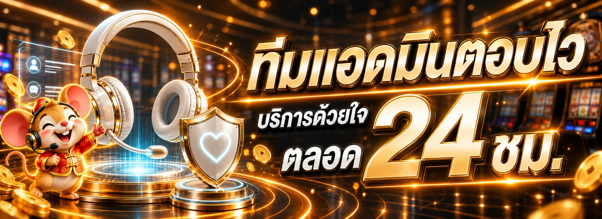 แบนเนอร์ทีมดูแล UFA7DAY ตลอด 24 ชั่วโมง